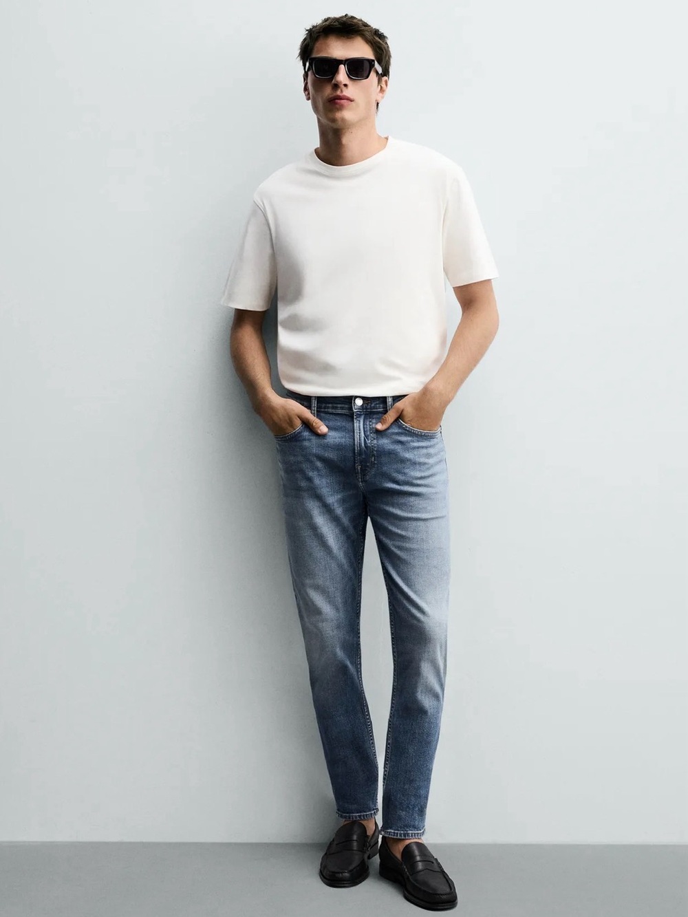 Zara Slim Men’s Jeans in Light Blue Wash